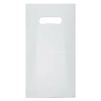 Frosty clear die cut shopping bag, 7" x 3.5" x 12".... from ASI 92480 Uniflex...