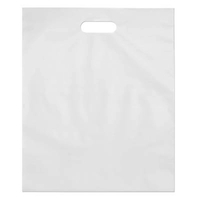 Frosty clear die cut merchandise bag, 9" x 12".... from ASI 92480 Uniflex / U F