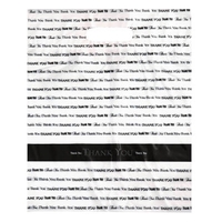 Stock Plastic Fold Over Die Cut Thank-You Handle Bag