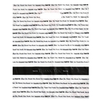 Stock Plastic Fold Over Die Cut Thank-You Handle Bag