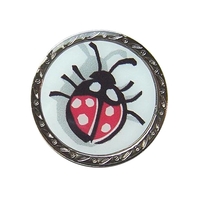 Ball marker with lady bug design