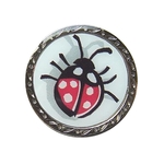 Ball marker with lady bug design