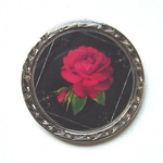 Ball marker with rose design