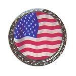 Ball marker with American flag design