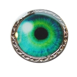 Ball marker with colorful swirl design