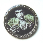 Ball marker with reflective edge