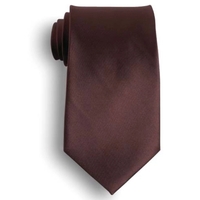 Brown solid color men's tie - choose from 25 in stock... from ASI 98085 Wolfmark