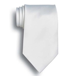 White Silk Tie