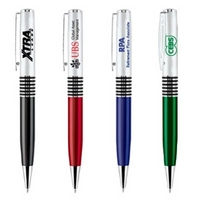 Metal Twist Action Ballpoint Pen with Silver cap.... from ASI 31517 Admart...