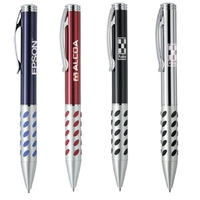 Twist action ballpoint pen with black carbon fiber barrel.... from ASI 31517...