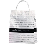 Thank You Plastic Handle Shopping Bag (8" x 4" x 10")