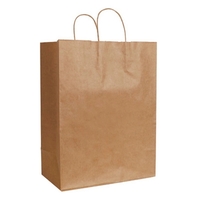 Natural Kraft serrated edge shopping bag. 13" x 7" x 17.5".... from ASI 92480...