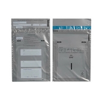 Money/Security bag made of 2.5 mil Gray film, 9" x 12".... from ASI 92480...