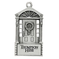 Front door MC Design ornament with cord and antique pewter finish.... from...