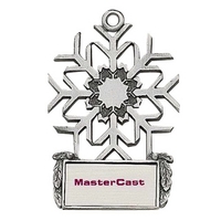 Snowflake MC Design ornament with cord and antique pewter finish.... from ASI...