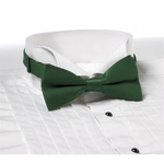 Kelly Green Banded Bow Tie