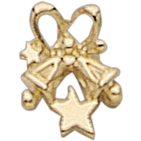 Christmas bells lapel pin with military clutch.... from ASI 68760 Marken...