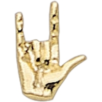 I Love You Symbol lapel pin with military clutch, up to... from ASI 68760...