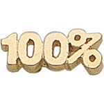 100% Lapel Pin