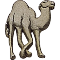 Camel lapel pin with military clutch, up to 3/4".... from ASI 68760 Marken...