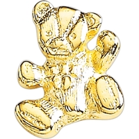 Teddy bear lapel pin with military clutch.... from ASI 68760 Marken Industries