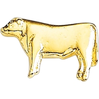 Steer or cow lapel pin with military clutch.... from ASI 68760 Marken...