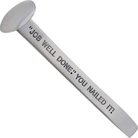 Customized modeled spike replica paperweight with antique pewter finish.......