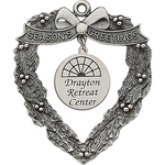 Heart with Silk Screen Dangle Ornament