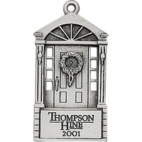 Front Door Christmas ornament with cord and antique pewter finish.... from...