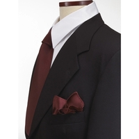Maroon silk pocket squares 10" x 10".... from ASI 98085 Wolfmark