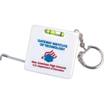 Tape measure level keychain