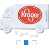 Truck shaped case filled with premium peppermint-flavored, sugar-free breath...