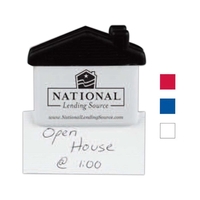 1 1/2" x 3 1/4" house shaped magnetic memo holder/clip with... from ASI 90859...