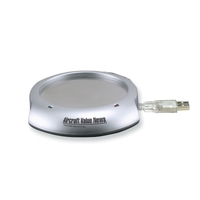USB Mug Warmer plugs into your computer and keeps your beverage... from ASI...
