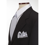 Light Grey Silk Pocket Squares