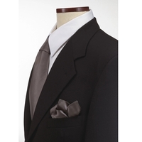 Dark Grey Silk Pocket Squares