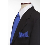 French Blue Silk Pocket Squares