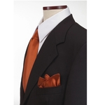 Orange Silk Pocket Squares