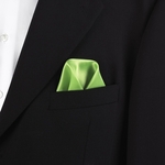Lime Green Silk Pocket Squares