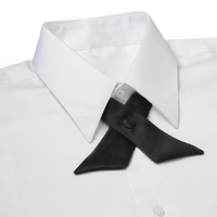 Ladies satin crossover covered button snap tie.... from ASI 98085 Wolfmark