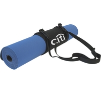 Yoga exercise mat 24 x 70" with wrap and carry strap... from ASI 54886...