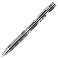 Twist action brass ballpoint pen with chrome accents.... from ASI 40544...