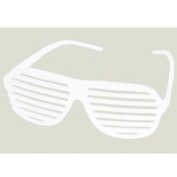 Special ! Slotted Fun Sunglasses In White