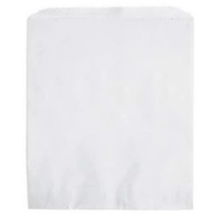 White Kraft Paper Merchandise Bag (12" x 15")