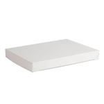 White 2 Piece Lock Corner Design Gift Box (18" x 14" x 2")