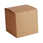 Natural Kraft 1 Piece Gift Box (7" x 7" x 7")