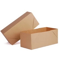Natural Beige 2 Piece Lock Corner Design Gift Box