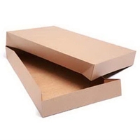 Natural Kraft Pinstripe Apparel Box (17" x 11" x 2 1/2")