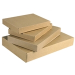 Natural Kraft Pinstripe Apparel Box (19" x 12" x 3")