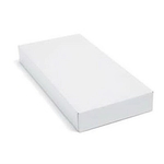 Gloss White 2 Piece Apparel Box (11 1/2" x 8 1/2" x 1 5/8")